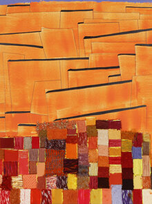 ip by artemonium 2023 fili di arianna arancio 60x60 tecnica mista